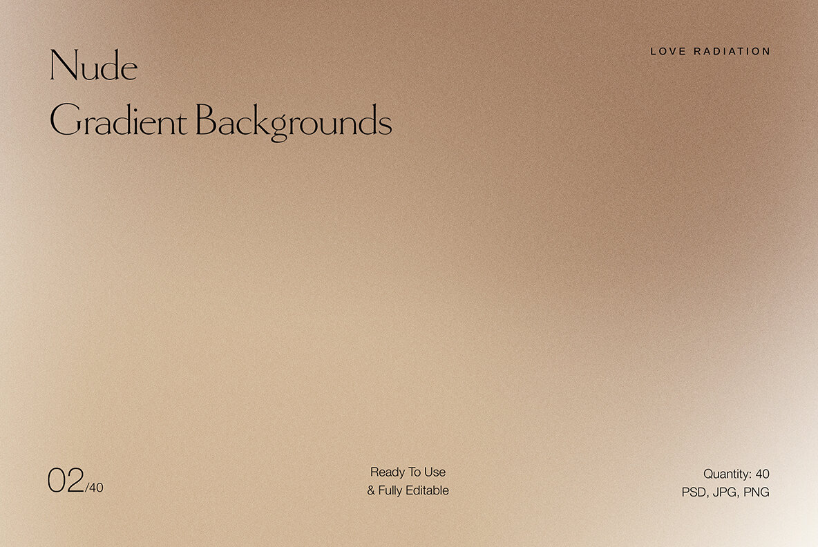 Nude Neutral Beige Grainy Gradient Backgrounds PSD 8