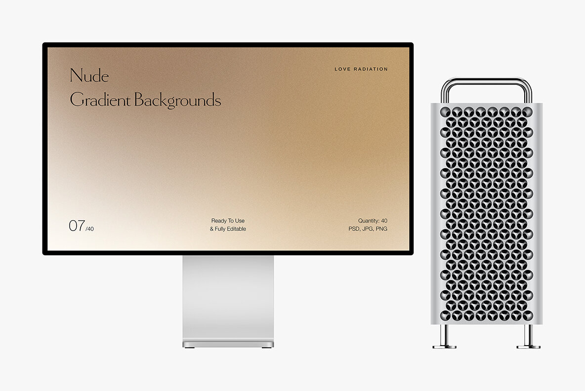 Nude Neutral Beige Grainy Gradient Backgrounds PSD 11