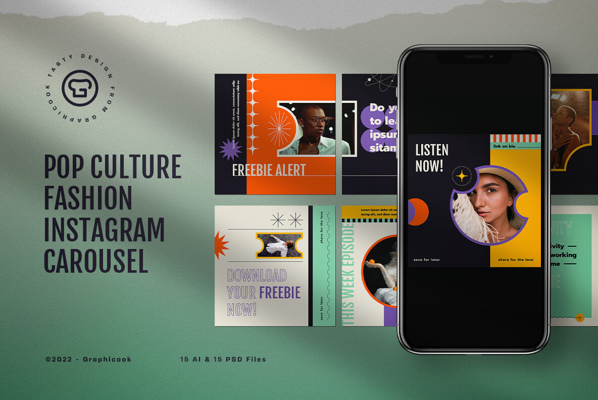 Mint Pop Culture Fashion Instagram Pack 1