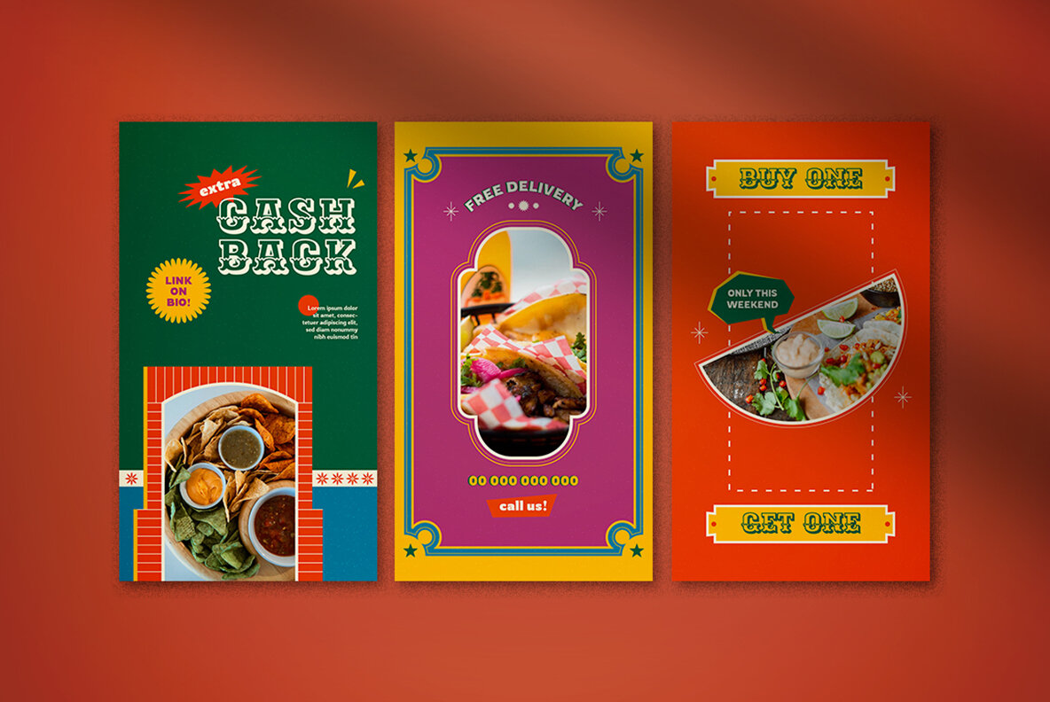 Red Mexico Food Instagram Pack 5