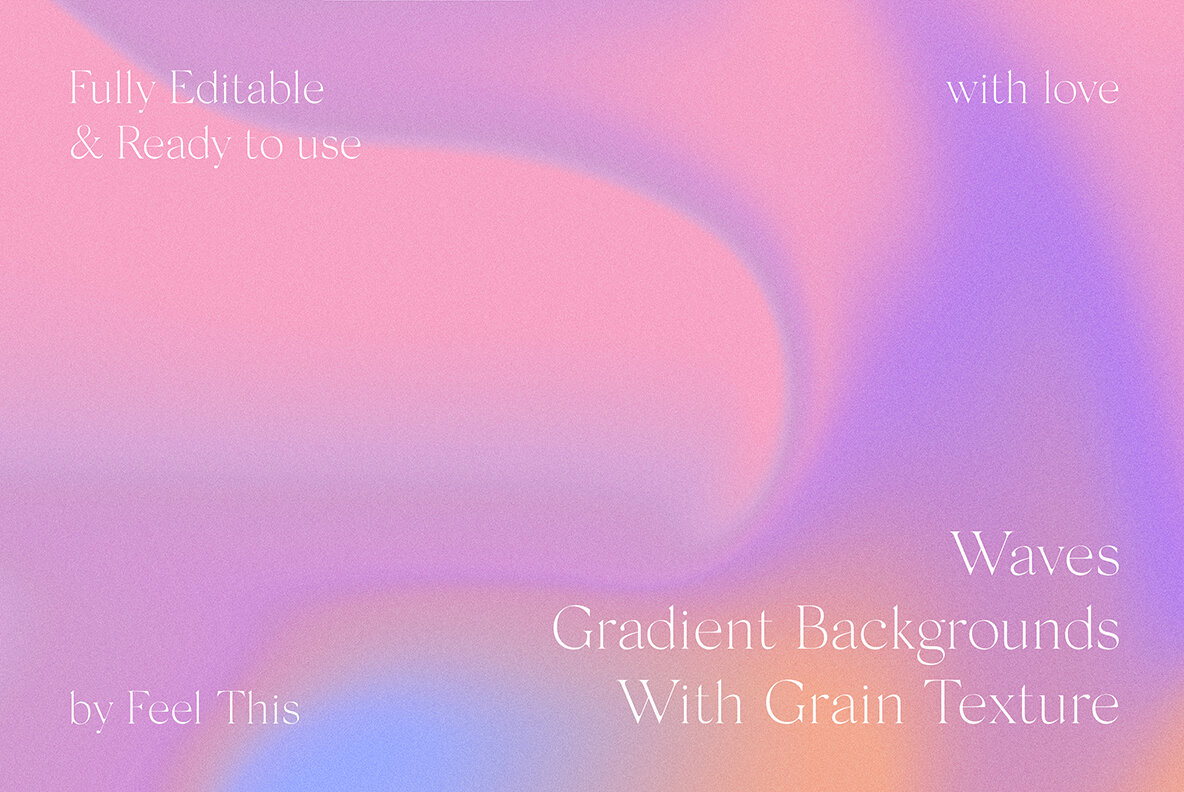 Waves Liquid Colorful Grainy Gradient Textures Backgrounds Graph 6