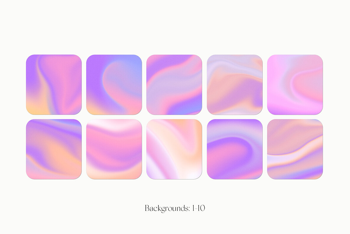 Waves Liquid Colorful Grainy Gradient Textures Backgrounds Graph 7