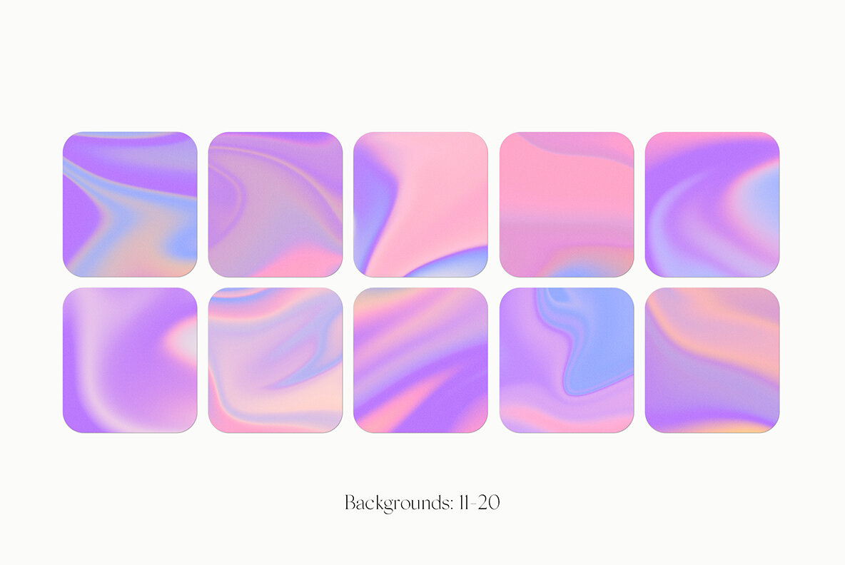 Waves Liquid Colorful Grainy Gradient Textures Backgrounds Graph 8