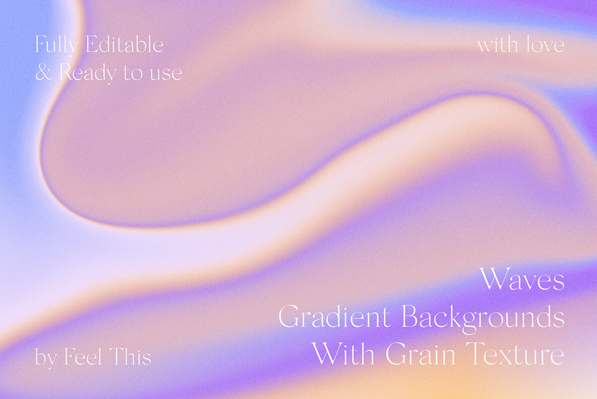 Waves Liquid Colorful Grainy Gradient Textures Backgrounds Graph 12