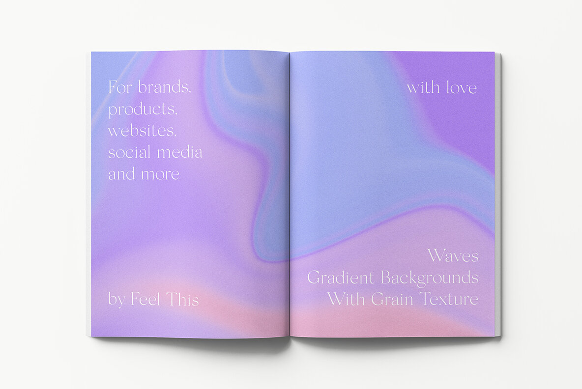 Waves Liquid Colorful Grainy Gradient Textures Backgrounds Graph 15