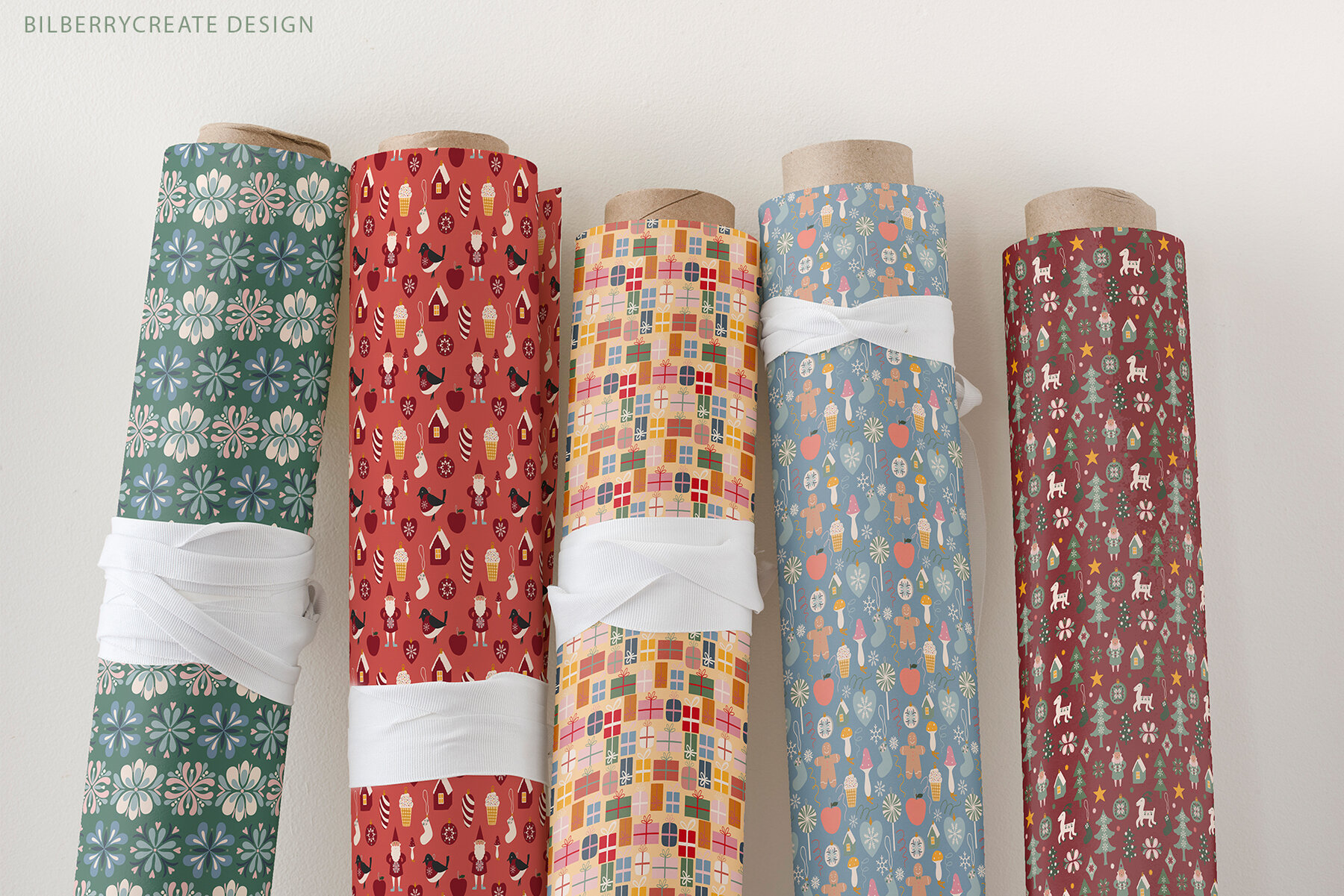 Merry and Bright Christmas Art Set 14