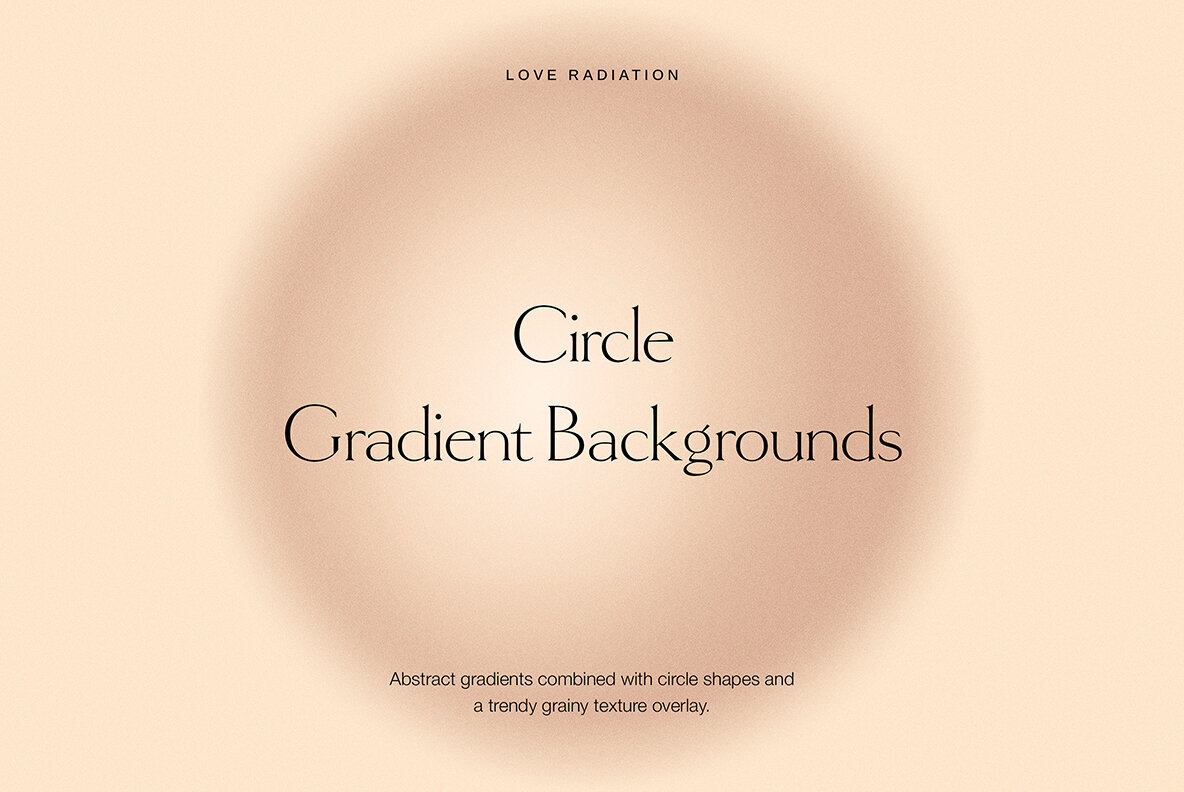 Circle Abstract Nude Grainy Gradient Backgrounds 1