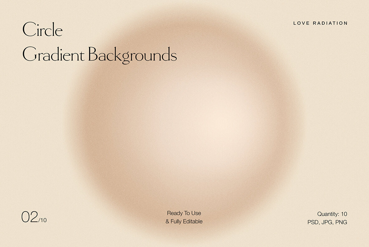 Circle Abstract Nude Grainy Gradient Backgrounds 2