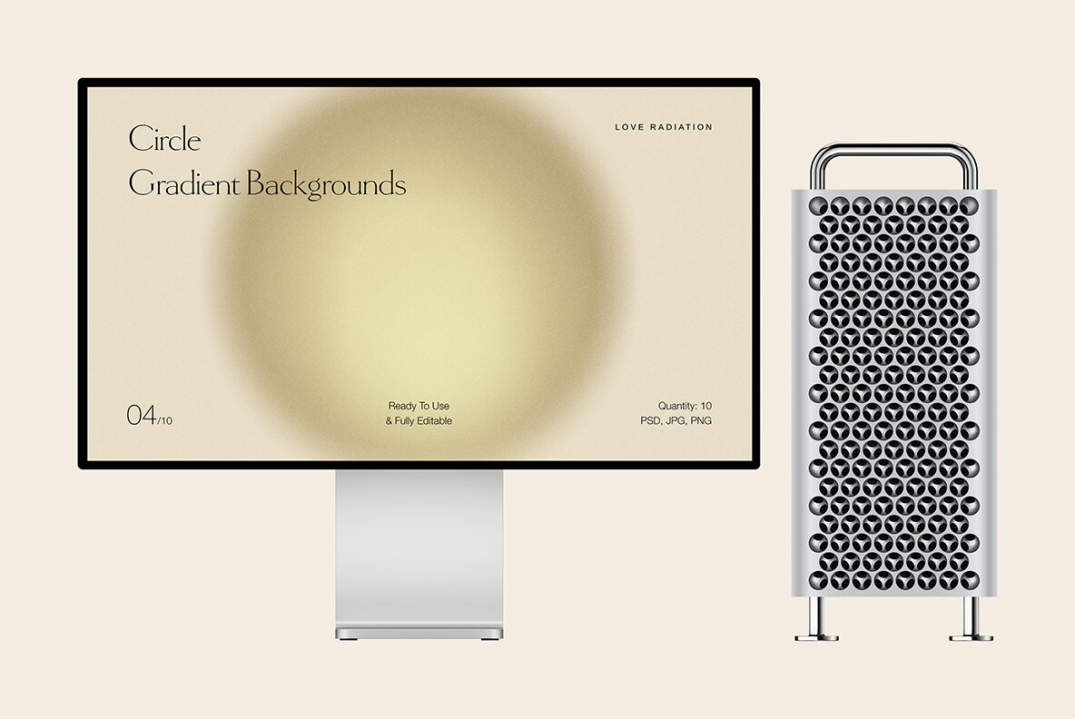 Circle Abstract Nude Grainy Gradient Backgrounds 7
