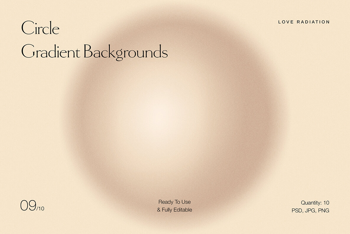 Circle Abstract Nude Grainy Gradient Backgrounds 12
