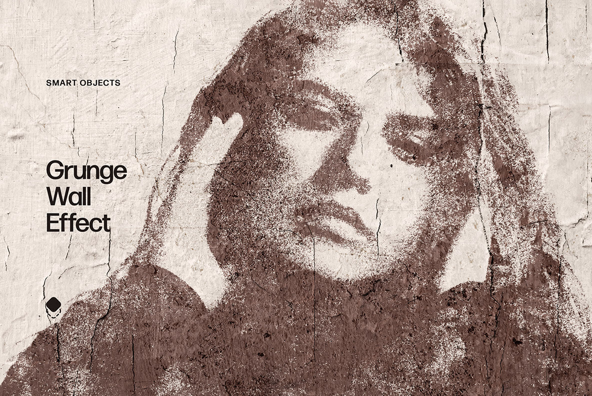 Grunge Wall Photo Effect 1