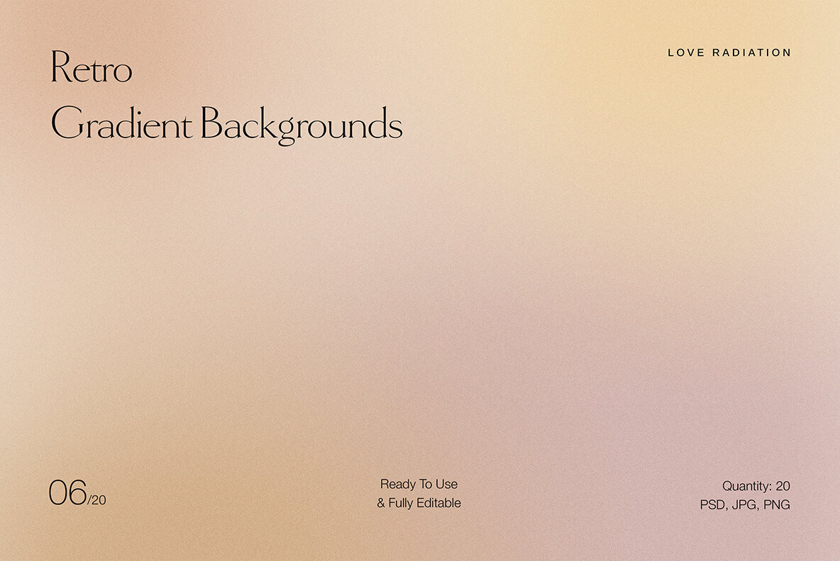 Retro Vintage Nude Grainy Gradient Backgrounds 2