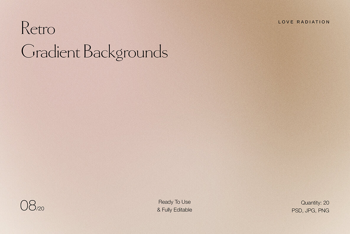 Retro Vintage Nude Grainy Gradient Backgrounds 4