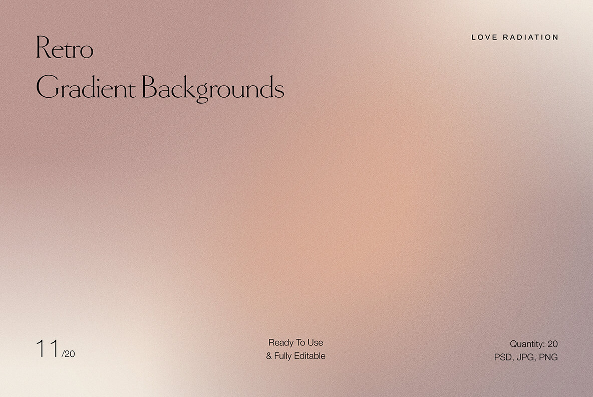 Retro Vintage Nude Grainy Gradient Backgrounds 6