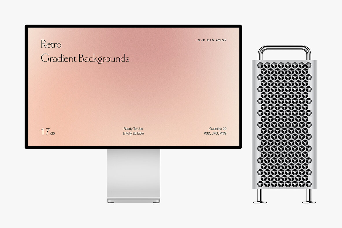 Retro Vintage Nude Grainy Gradient Backgrounds 7