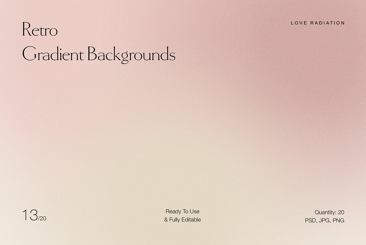 Retro Vintage Nude Grainy Gradient Backgrounds 10