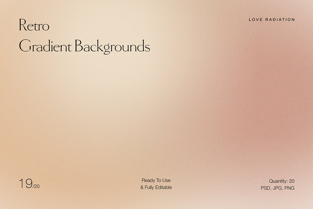 Retro Vintage Nude Grainy Gradient Backgrounds 13