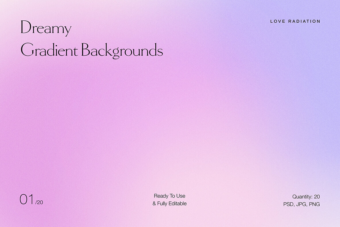 Dreamy Abstract Purple Grainy Gradient Backgrounds 2