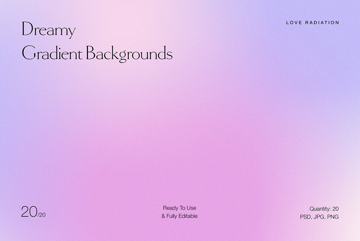 Dreamy Abstract Purple Grainy Gradient Backgrounds 12