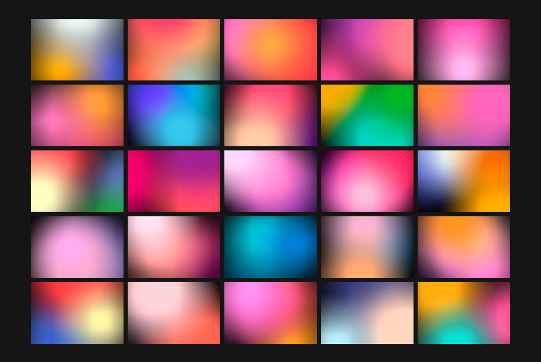 Abstract Dark Neon Grainy Gradient Backgrounds 13