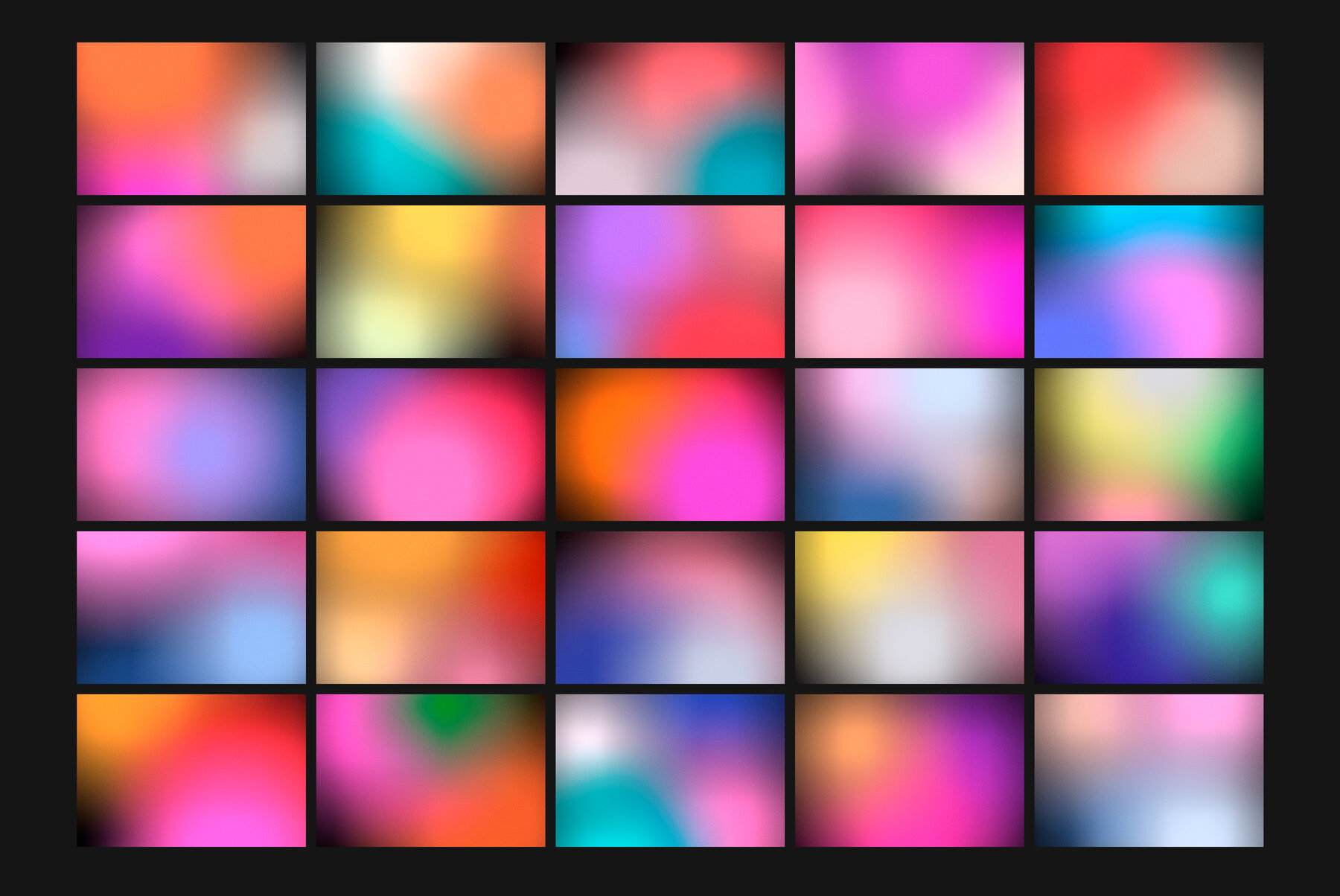 Abstract Dark Neon Grainy Gradient Backgrounds 14