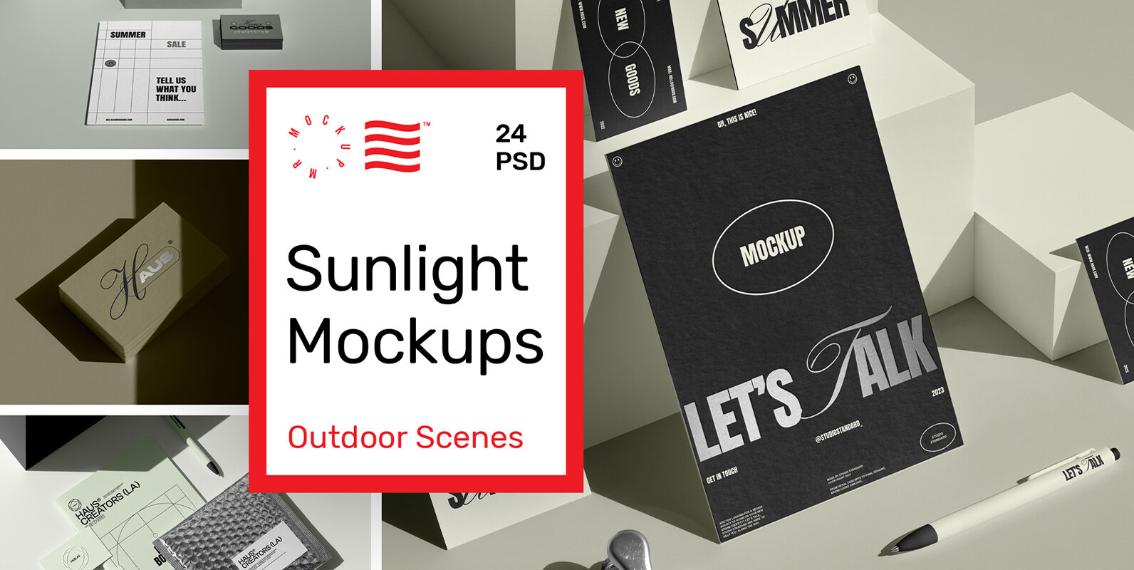 Sunlight Branding Mockups   Outdoor Scenes