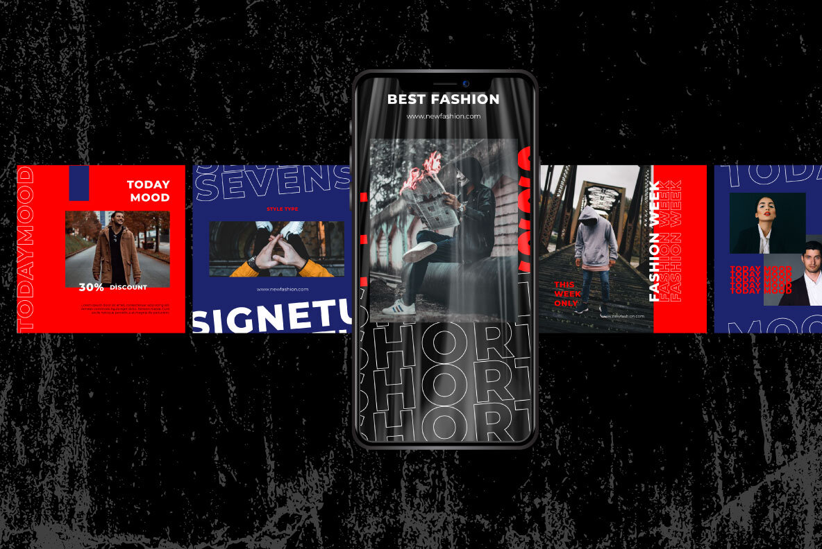 Dark Story Social Media Template 9