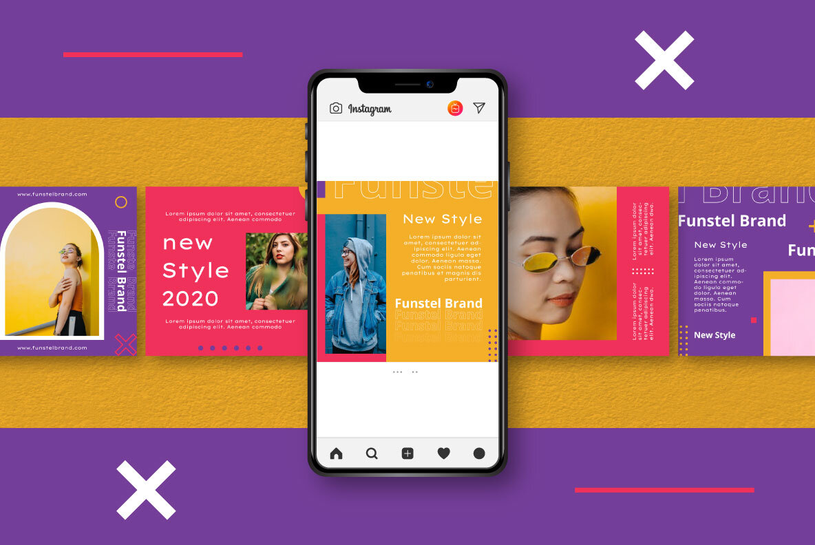 Funstel Puzzle Instagram Feed Template 9