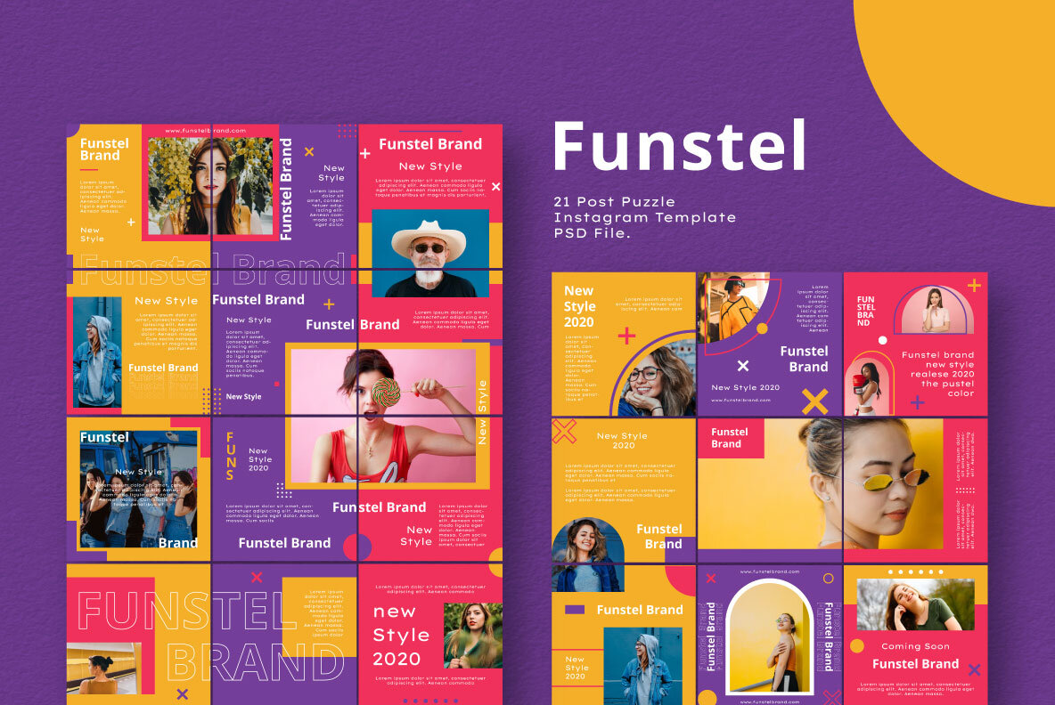 Funstel Puzzle Instagram Feed Template 10