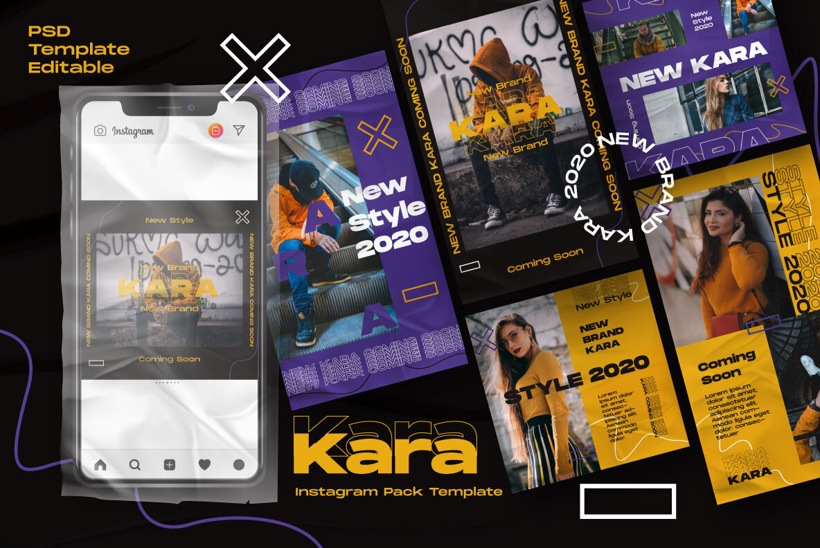 Kara Story   Feed Instagram Template 1