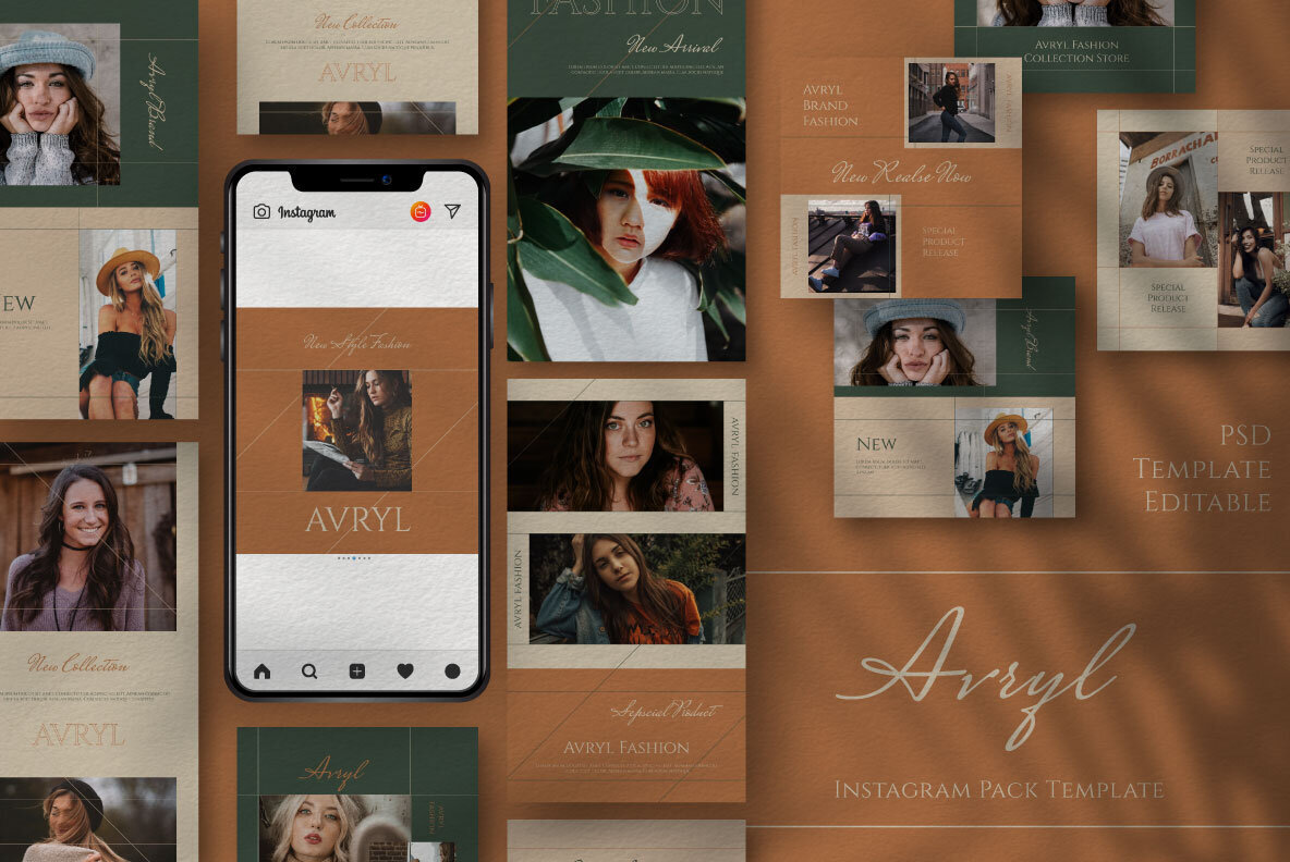Avryl Story   Feed Instagram Template 1