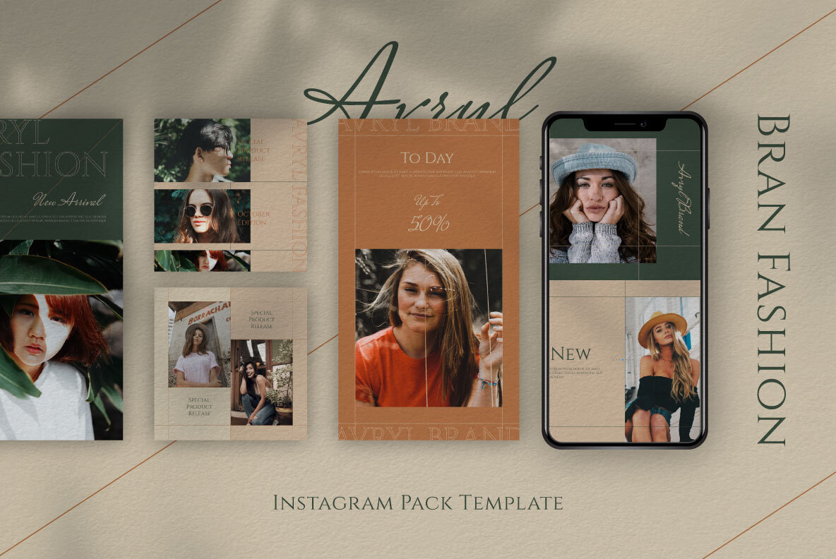 Avryl Story   Feed Instagram Template 3