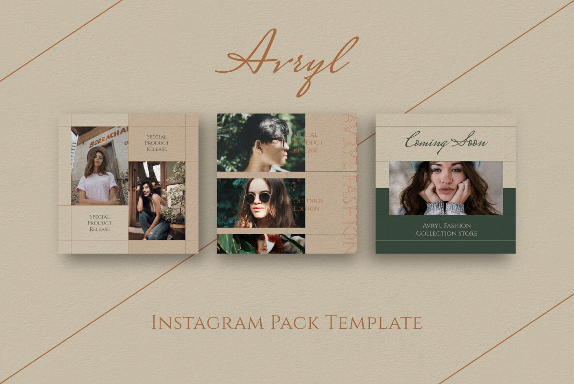 Avryl Story   Feed Instagram Template 7