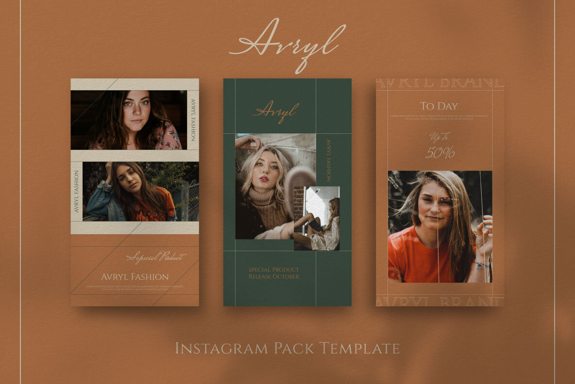 Avryl Story   Feed Instagram Template 10
