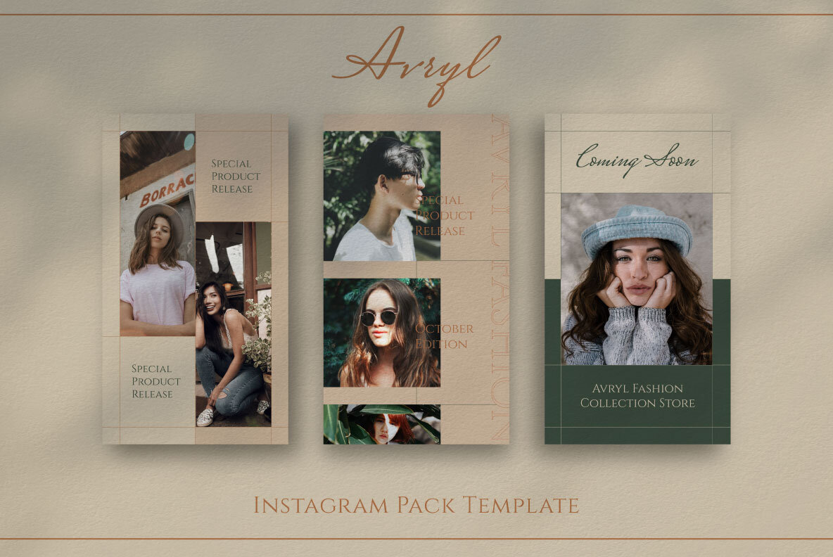 Avryl Story   Feed Instagram Template 11