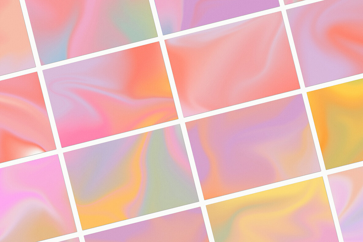 Groovy Liquid Grainy Gradient Textures Backgrounds 3