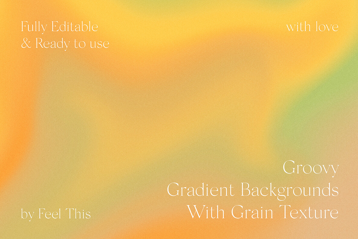 Groovy Liquid Grainy Gradient Textures Backgrounds 4