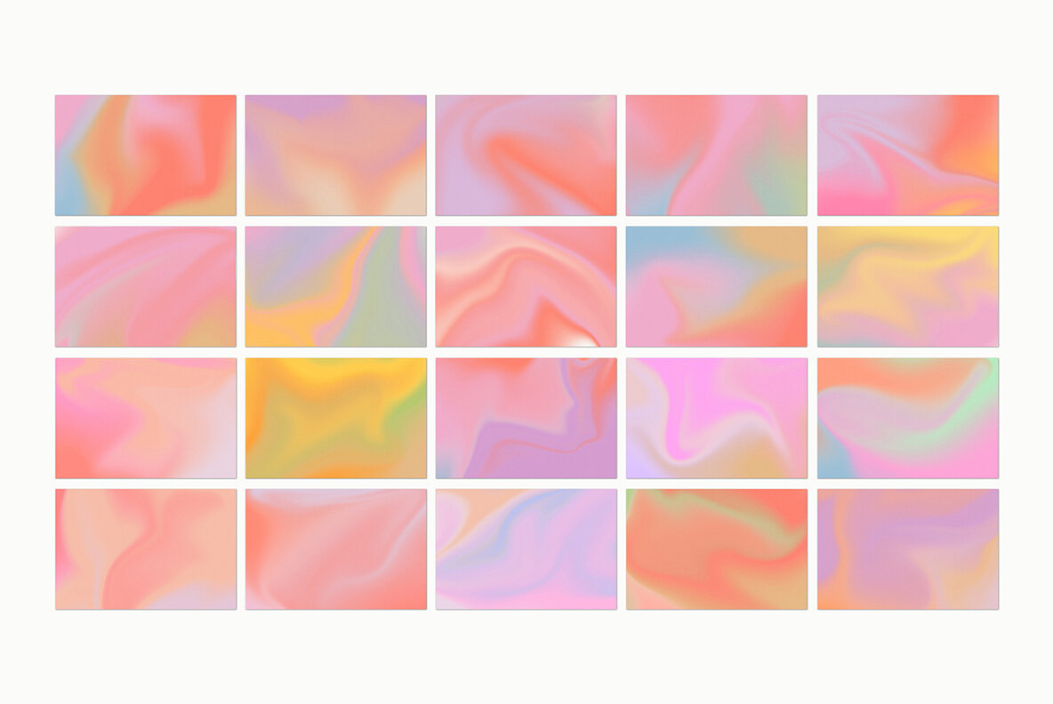 Groovy Liquid Grainy Gradient Textures Backgrounds 10