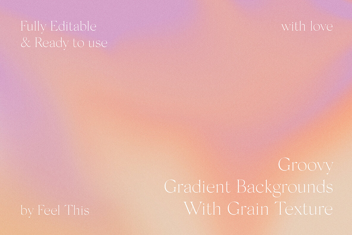 Groovy Liquid Grainy Gradient Textures Backgrounds 12