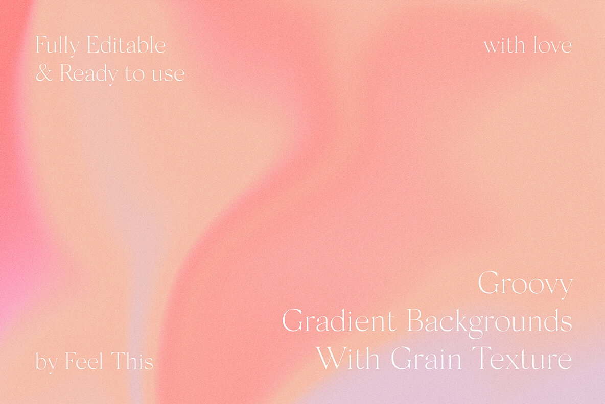 Groovy Liquid Grainy Gradient Textures Backgrounds 18