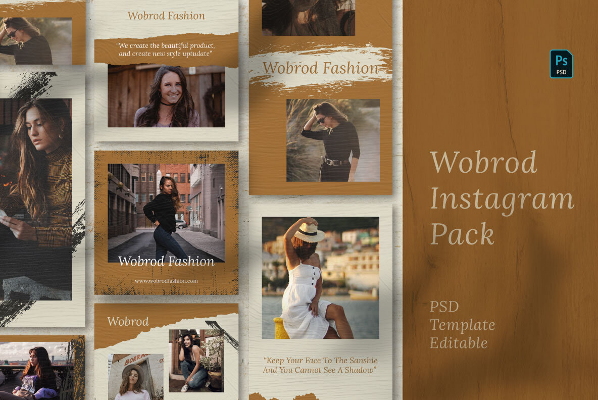 Wobrod Story   Feed Instagram Template 1