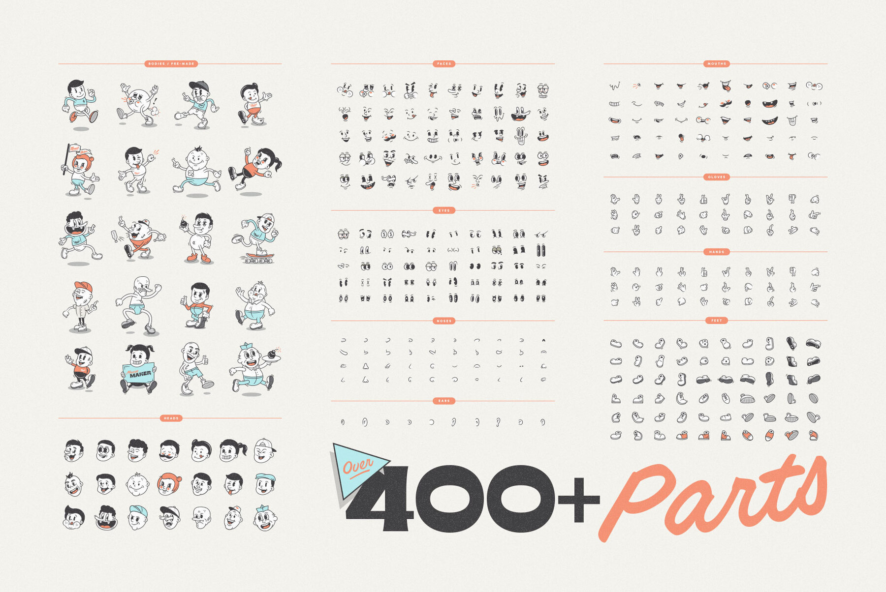 Mascot Maker v2 0   Vintage Vector Character Toolkit 2