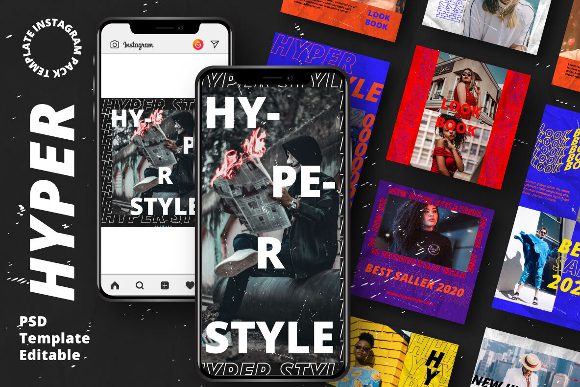 Hyper Story   Feed Instagram Template 1