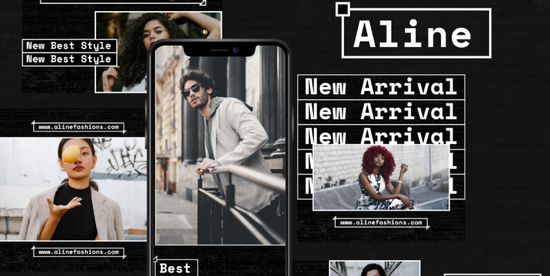 Aline Story   Feed Instagram Template