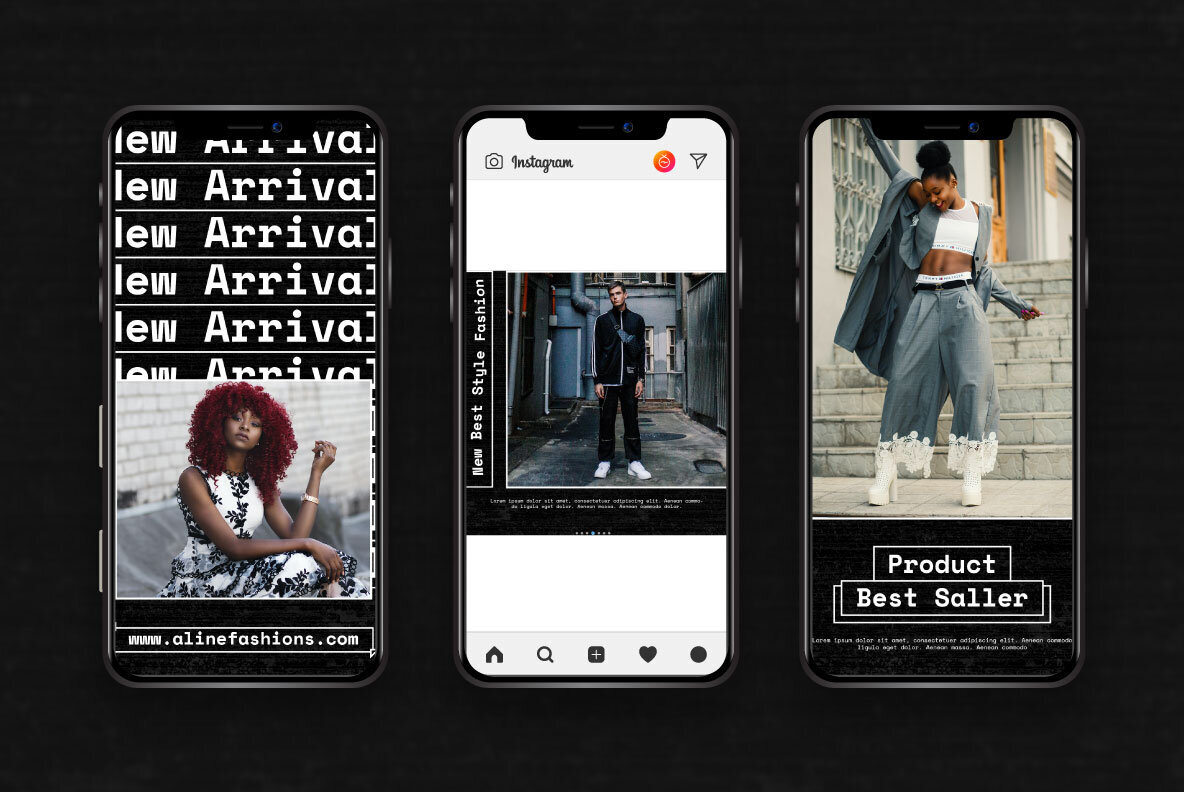 Aline Story   Feed Instagram Template 2