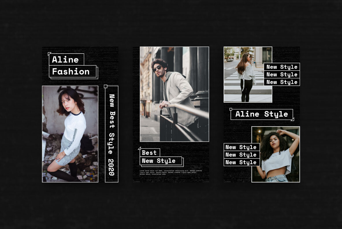 Aline Story   Feed Instagram Template 7