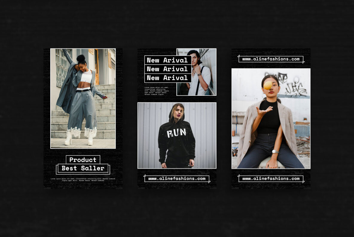 Aline Story   Feed Instagram Template 8