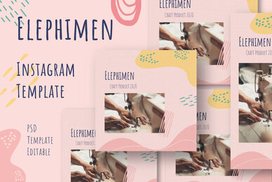 Elephimen Story  Feed Instagram Template