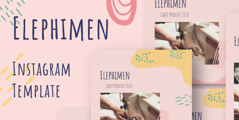 Elephimen Story   Feed Instagram Template