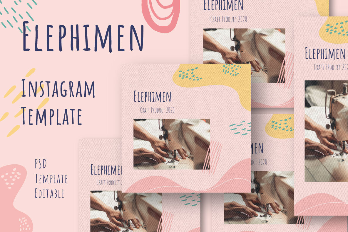 Elephimen Story   Feed Instagram Template 1